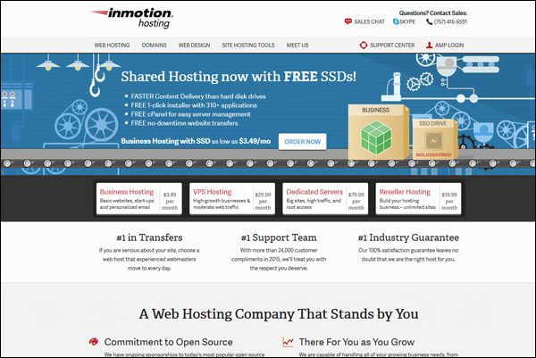 InMotion Hosting - Awarded #1 Top Shared Web Hosting Provider