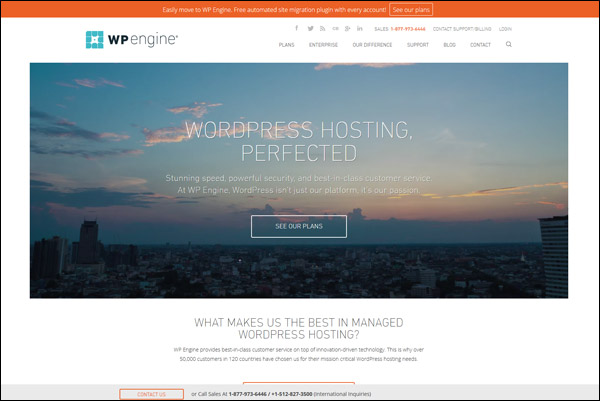 WP Engine - Awarded #5 Top WordPress Hosting Provider