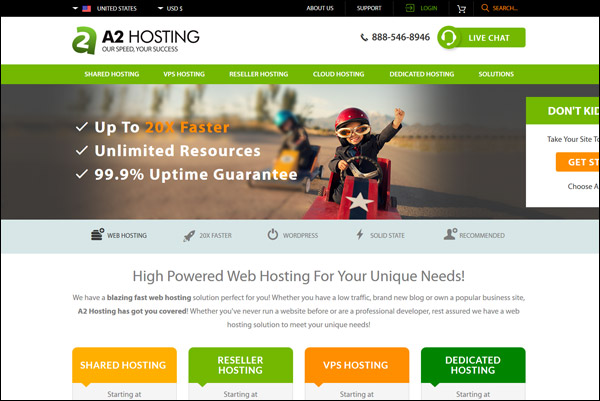 A2 Hosting - Awarded #3 Top WordPress Hosting Provider