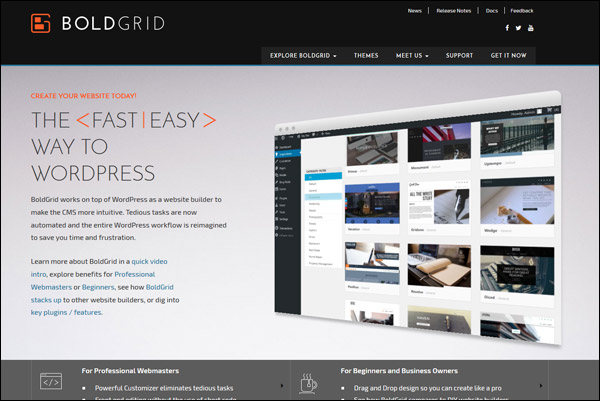 BoldGrid - Awarded #4 Top Website Builder