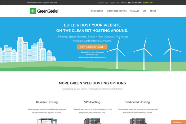 GreenGeeks - Awarded #4 Top Reseller Web Hosting Provider