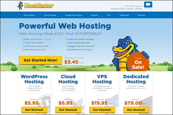 HostGator - Awarded #3 Top Shared Hosting Provider